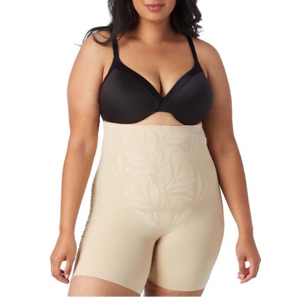 Maidenform Flexees LYCRA Fitsense Hi-Waist Sculpting Thigh Slimmer Underwear 1X - Picture 6 of 10